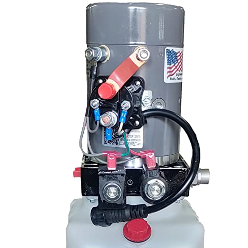 KTI-12VDA3Q Compact 12 VDC Hydraulic Power Unit with Single Double Acting and 3 Quart Capacity for Smooth Operation
