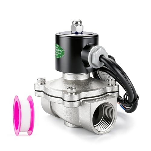 BAOMAIN 1" PT 304 SS Energy Saving Electric Solenoid Valve AC 220V NC - color: N/C- 304 Stainless Steel - Energy Saving, size: AC220V