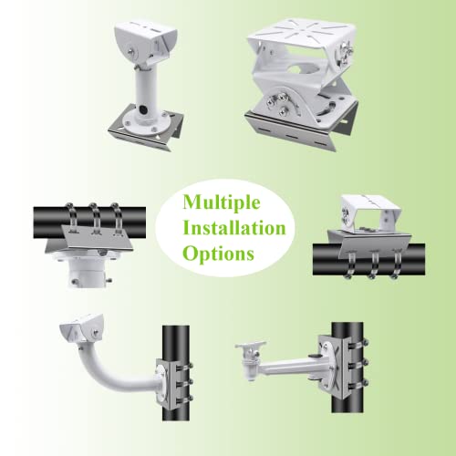 2pcs Universal Wall Mounting Bracket with 6 Loops - size: 2Pack