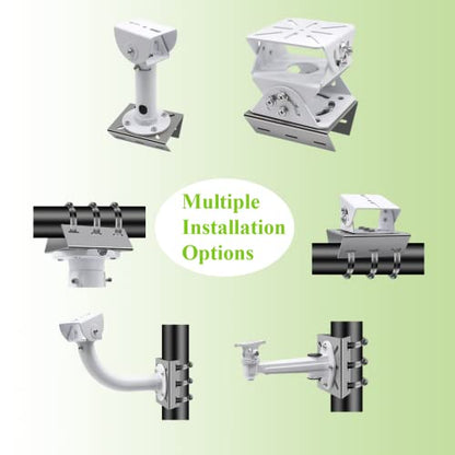 2pcs Universal Wall Mounting Bracket with 6 Loops - size: 2Pack