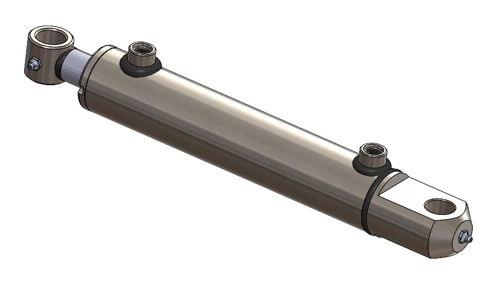 Hydraulics Double Acting Hydraulic Cylinder - Tang Universal Hydraulic Cylinder 1.5" Bore Size (10" Stroke) - size: 10" Stroke