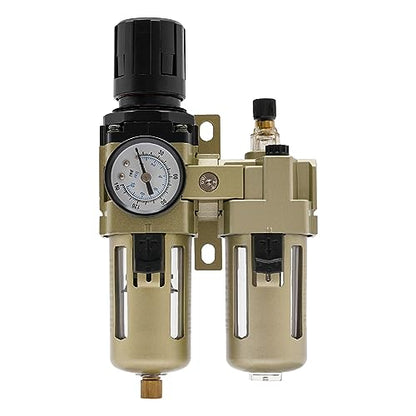 3/8" Air Filter Regulator Lubricator Combo with 0-145PSI Gauge