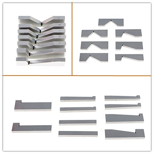 kimllier 17Pcs Angle Plates Block Set, Precision Steel Gauge Block