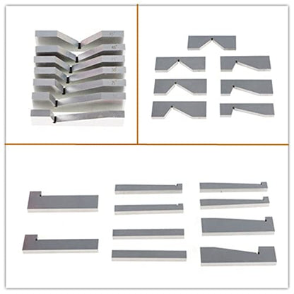 kimllier 17Pcs Angle Plates Block Set, Precision Steel Gauge Block