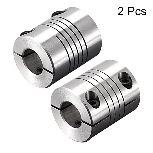 uxcell 2PCS Motor Shaft 12mm to 12mm Helical Beam Coupler Coupling 25mm Dia 30mm Length - size: 12mm to 12mm