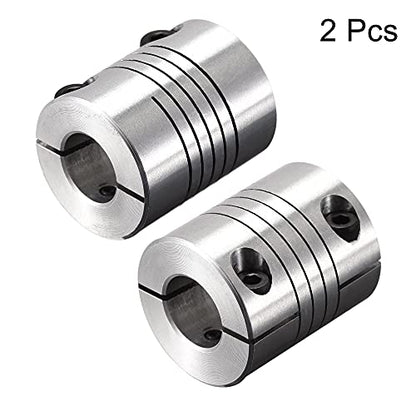 uxcell 2PCS Motor Shaft 12mm to 12mm Helical Beam Coupler Coupling 25mm Dia 30mm Length - size: 12mm to 12mm