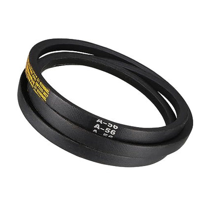 A-56 Drive V-Belt - [56-inch Inside Circumference] A-Section Rubber Drive Belt Wrapped for Transmission Use - size: A-56