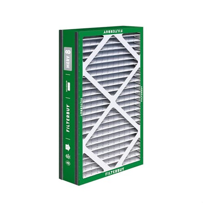 Filterbuy 16x25x3 Air Filter MERV 8 Dust & Allergy Defense (2-Pack) - size: 16x25x3
