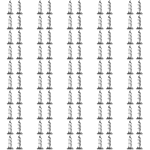 XunLiu M1X4mm 304 Stainless Steel Self-Tapping Screws 100 Pack - size: M1X4mm
