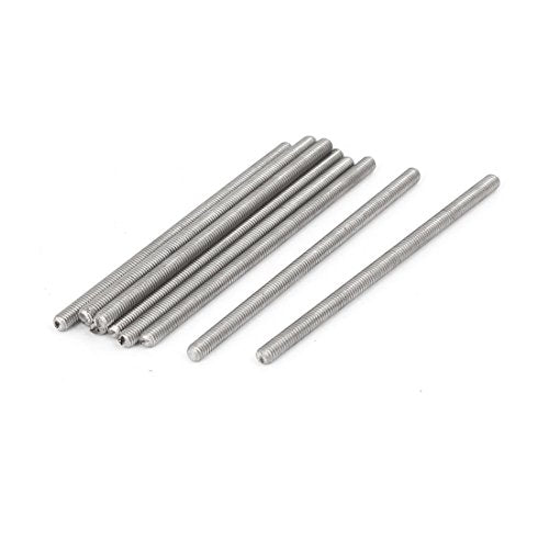 uxcell M3 x 60mm 0.5mm Pitch 304 Stainless Steel Fully Threaded Rods Bar Studs 10 Pcs - size: M3 x 60mm