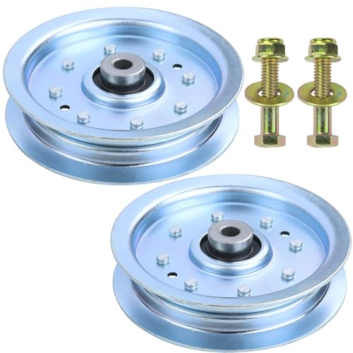 2PK 756-04129B Idler Pulley 4.25 for Cub Cadet 50" RZT 50 Tractors - color: L05 2x756-04129B White