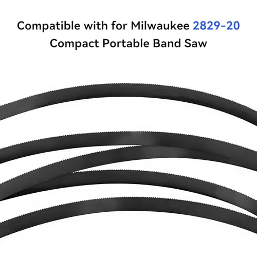 35-3/8 Inch Bandsaw Blade 18 TPI, 35-3/8" x 1/2" x 0.02" Portable Band Saw Blade, Replacement for Milwaukee 48-39-0526, 48-39-0529 and 2829-20 Compact Band Saw, 5-Pack - size: 35-3/8" x 1/2" x 0.02",18 TPI, 5 Pack