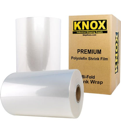 Knox Brand - 10" 100 Gauge Polyolefin Shrink Film Heat Wrap POF Centerfold 2625' feet