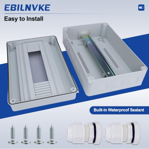 15 Way Circuit Breaker Box, Waterproof Distribution Protection Box - color: HT, size: 15 Way 315x110x210 MM