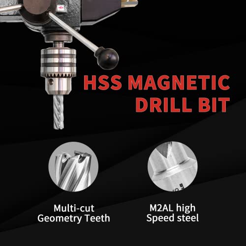 S&F STEAD & FAST Annular Cutter Set 6 Pcs, Diameter 1/2 to 1-1/16", DOC 2" - size: 3/4" shank 2" cutting depth