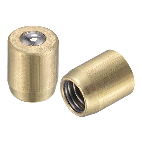 uxcell Brass Push Button Grease Oil Cup 5x6mm Ball Oiler for Lubrication System 10Pcs - size: 5x6mm