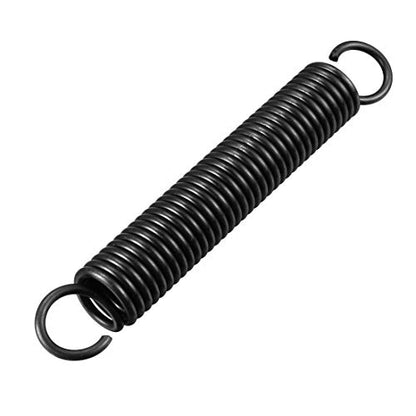 uxcell Extension Spring - 2.5mm Wire Dia, 18mm OD, 125mm Free Length Steel Small Dual Hook Tension Spring - size: 125mm