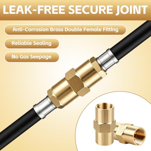 Brass Argon Hose Coupling, B Size 5/8 RH Female Quick Connect Fitting