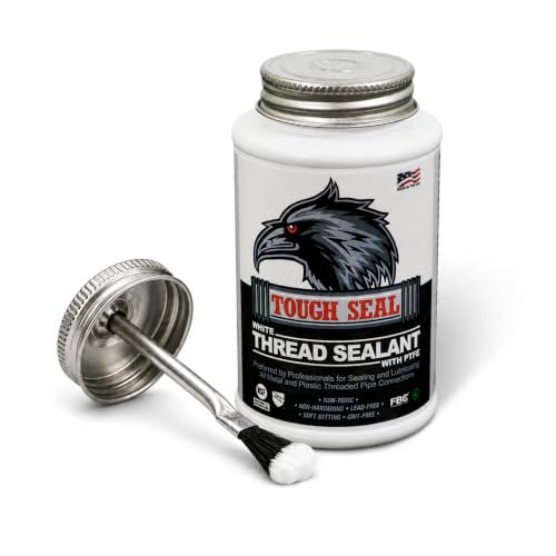 SUPPLYGIANT White PTFE Thread Sealant 8 oz Pipe Thread Compound Heavy Duty - size: 8 Ounces
