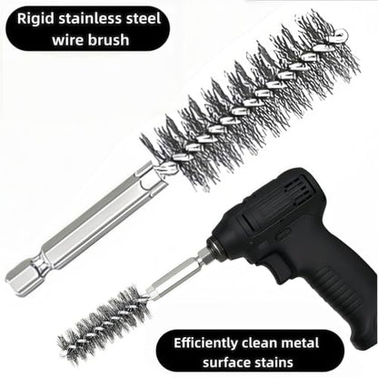 12 Pcs Stainless Steel Bore Brush Set with