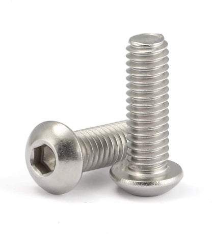8-32 x 3/8" Button Head Socket Cap Bolts Screws, Stainless Steel 18-8 (304), Bright Finish, Allen Hex Drive, 100 PCS - size: 8-32 x 3/8"