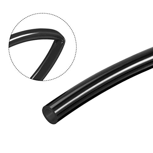 uxcell Pneumatic Air Tubing, 8mm(0.31") OD x 5mm(0.2") ID 2m(6.56ft) PU Polyurethane Air Compressor Tubing Hose Pipe Black