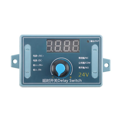 24V Multifunction Time Delay Relay Module, 32-Mode Digital Timer Switch Board for Industrial Panels and DIY Automation Control - color: 24V Knob Shell