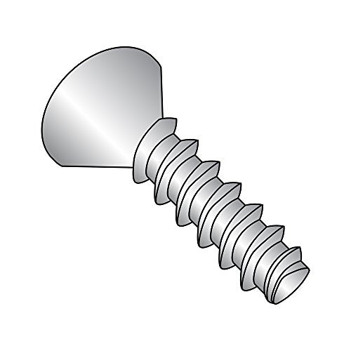 Small Parts-1012LPF188 18-8 Stainless Steel Thread Rolling Screw for Plastic, Passivated Finish, 82 Degree Flat Head, Phillips Drive, #10-14 Thread Size, 3/4" Length (Pack of 25)