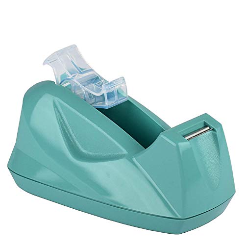 Acrimet Desktop Tape Dispenser Jumbo Size, Non-Skid Base, Plastic, Green - color: Green