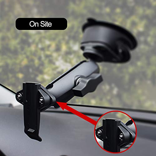 Marine Aluminum 1'' Ball Adapter Base with AMPS Diamand Plate for All Industry Standard 1 inch / 25mm / B Size Socket Arm, Compatible with RAM, Arkon, iBolt and More (Diamand)