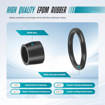 50 Pcs 3/8" NPT Cable Glands Waterproof Strain Relief Connector - color: 50 Pcs 3/8" NPT