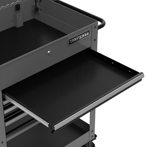 CRAFTSMAN Tool Chest with Wheels, Rolling Cart with Drawers, Power Outlets and USB Port, Steel Storage Tool Cabinet with 4 Drawers, Toolbox on Wheels, Supports up to 700 lbs, Grey (CMST98276GB) - color: Grey