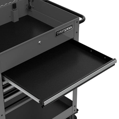 CRAFTSMAN Tool Chest with Wheels, Rolling Cart with Drawers, Power Outlets and USB Port, Steel Storage Tool Cabinet with 4 Drawers, Toolbox on Wheels, Supports up to 700 lbs, Grey (CMST98276GB) - color: Grey