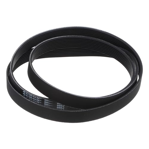 uxcell 560J8 PJ V-Ribbed Belt 8 Ribs 56" Length x 0.74" Width x 0.14" Thick, EPDM Poly V Belt, Industrial Transmission Serpentine Belt - size: 560J8