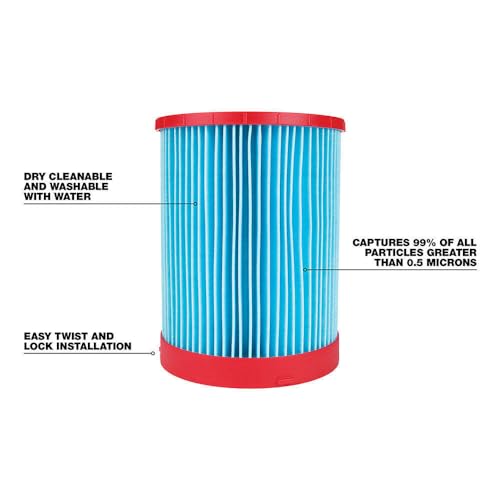 Large High Efficiency Filter Fits Milwaukee Tool 49-90-1978 For M18 Fuel Wet/Dry