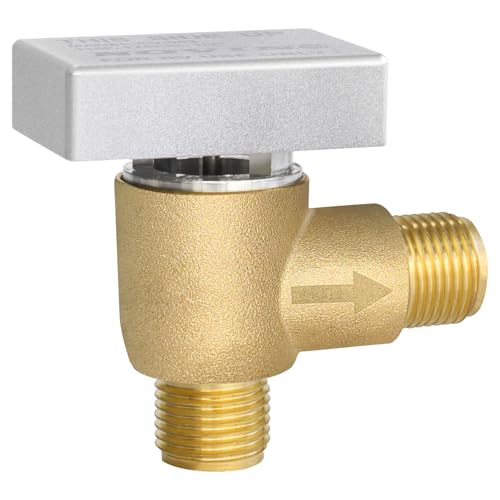 RV Vacuum Breaker Check Valve,Brass Camper RV Black Tank Flush Check Valve - color: Brass