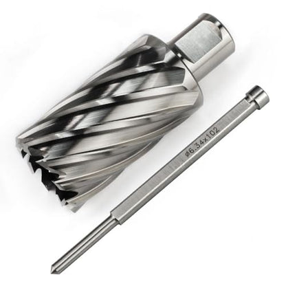 OSCARBIDE 1-3/8" x 2" HSS Annular Cutter 3/4" Weldon Shank Mag Drill Bit