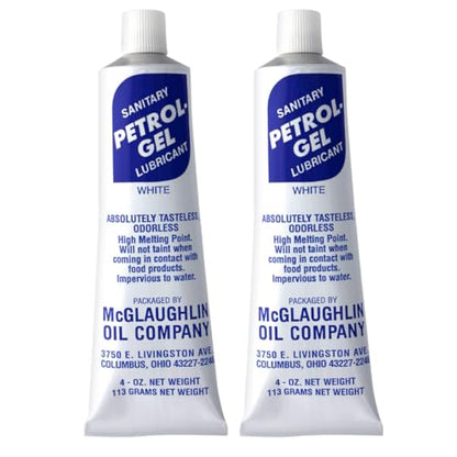 Petrol-Gel Food Grade Equipment Lubricant NSF - Premium Mineral Oil for Food Grade Grease Applications, Commercial Multipurpose - Pack of 2