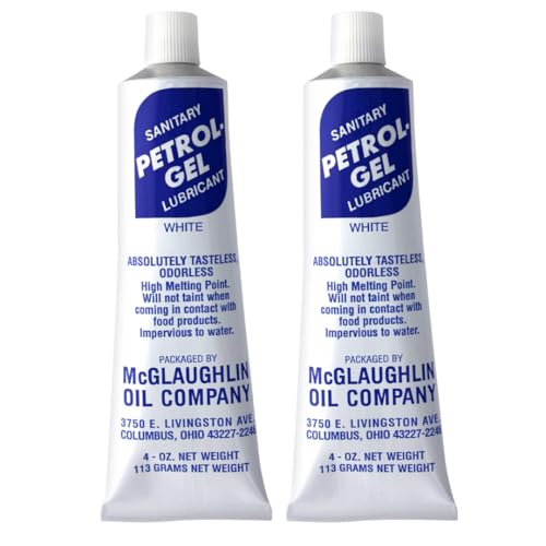 Petrol-Gel Food Grade Equipment Lubricant NSF - Premium Mineral Oil for Food Grade Grease Applications, Commercial Multipurpose - Pack of 2