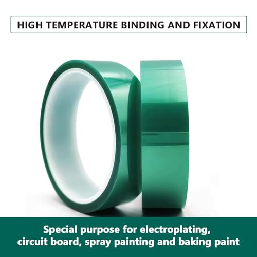 Viaky 3 Rolls High Temperature Tapes, 4/5''*108ft Heat Resistant Tape - color: Green