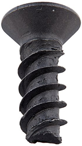 Small Parts 0406LTFB Steel Thread Rolling Screw for Plastic, Black Oxide Finish, 82 Degree Flat Head, Star Drive, #4-20 Thread Size, 3/8" Length (Pack of 100)