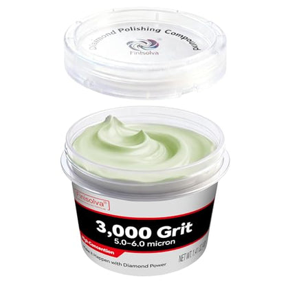 Diamond Paste Polishing Compound, 3,000 Grit, 40 G, Light Scratch Removal - size: 3,000Grit, style: 1.41 oz (40g)
