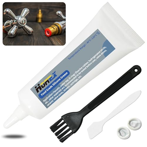 Food Grade Silicone Grease Plumbers Lubricant O-Ring Faucet Valve Seals Tube Waterproof Gasket Sealant Rubber Plumbing Lube Ceramic Cartridge for Home Pool Water Filters 0.7 oz - size: 20g