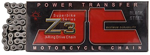 JT Chain JTC525Z3110RL (525 Series) Black Steel 110 Link Super Heavy Duty X-Ring Chain with Connecting Link - color: Black Steel, size: 110-Links