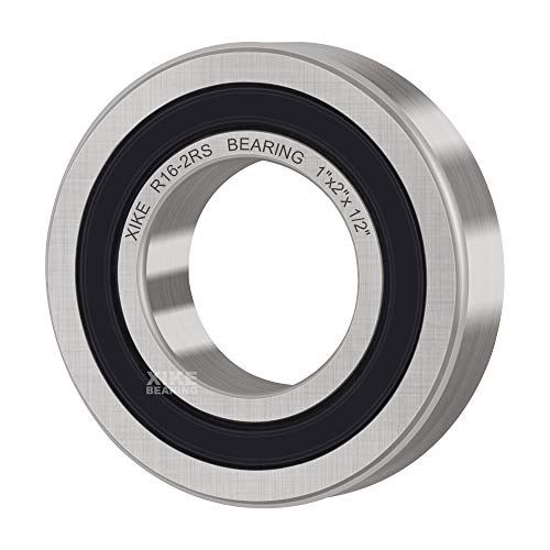 XIKE R16-2RS Sealed Deep Groove Ball Bearings, 12.7x25.4x6.35 mm, 10-Pack - size: R16-2RS - 12.7x25.4x6.35 mm