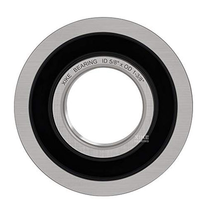 XiKe 4 Pack Flanged Ball Bearings 5/8" x 1-3/8" x 1/2". Be Applicable Lawn Mower, Wheelbarrows, Carts & Hand Trucks Wheel Hub. Replacement for JD AM118315, AM35443, Stens 215-038, 215-061 Etc. - size: ID 5/8" x OD 1-3/8"