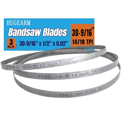 Bandsaw Blades for Milwaukee M12 Fuel Bandsaw, 30-9/16" x 1/2" x 0.02", Bi-Metal M42, 14/18 TPI Portable Band Saw Blades, 3 Pcs - size: 3 pcs 14/18 tpi