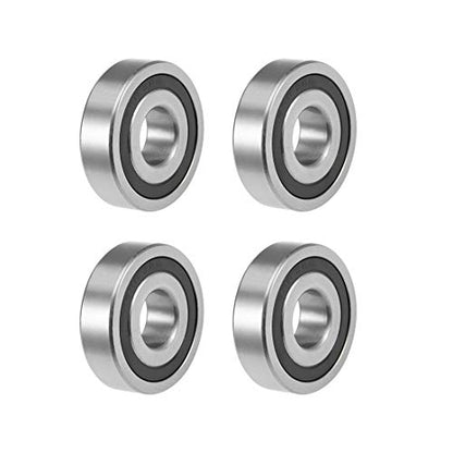 uxcell 1638-2RS Deep Groove Ball Bearings Z2 3/4 X 2 X 9/16inch Double Sealed Chrome Steel 4 Pcs - size: 3/4"x2"x9/16"