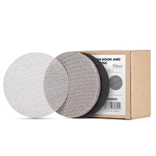 toolant Mesh Abrasive 6" Sanding Disc, 8 Hole, 120 Grit, 50Pcs - style: 6inch, 120 grit, 50pcs