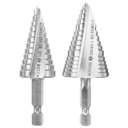 Bosch IMSDC002 2 pc. High-Speed Steel Impact Tough™ Turbo Step Drill Bit Set - style: 2pc Impact